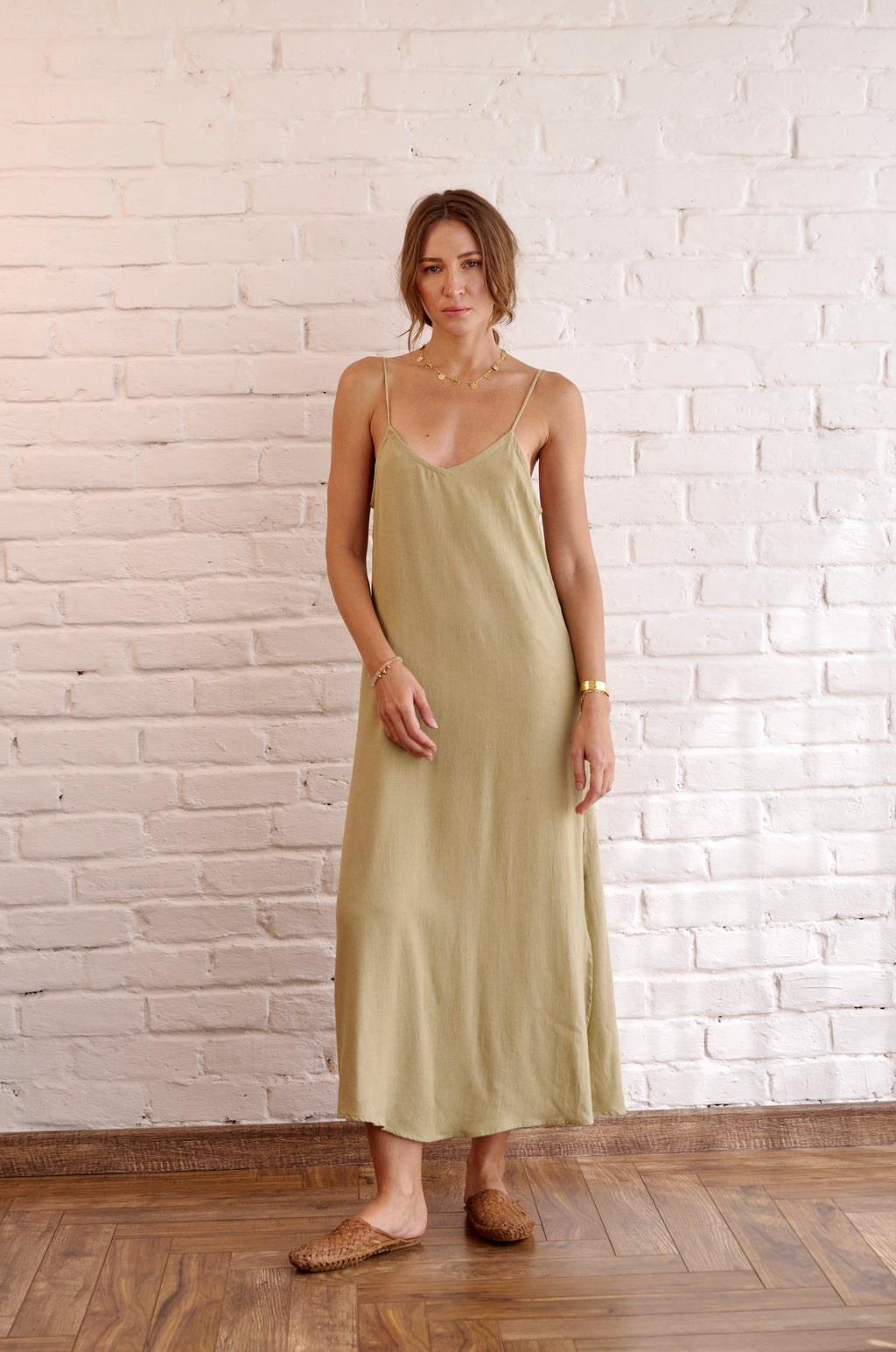 Willow Slip Dress | Sage