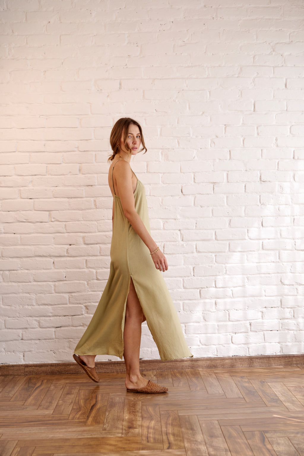 Willow Slip Dress | Sage