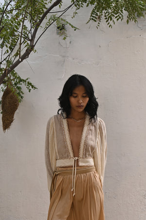 100% Raw Silk Meraki Jacket from Savannah Collection by the White Raven Women Clothing