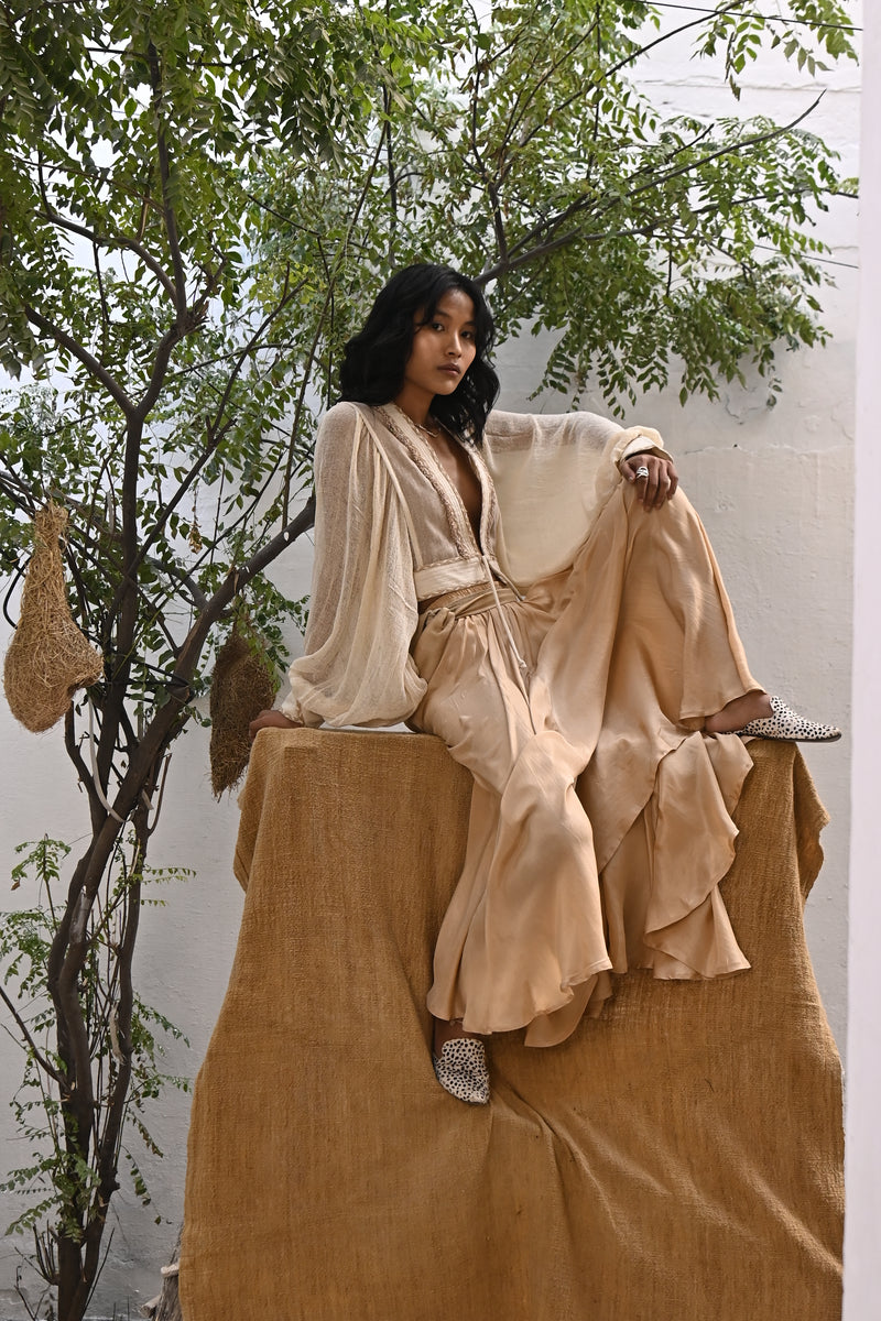 100% Raw Silk Meraki Jacket from Savannah Collection by the White Raven Women Clothing