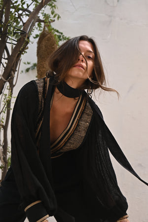 100% Raw Silk Meraki Jacket from Savannah Collection by the White Raven Women Clothing