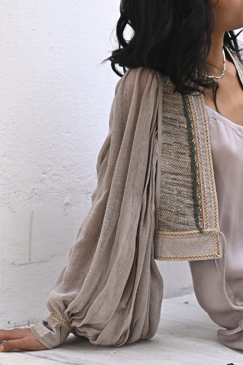 100% Raw Silk Meraki Jacket from Savannah Collection by the White Raven Women Clothing