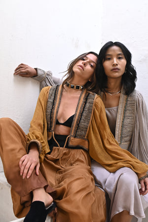 100% Raw Silk Meraki Jacket from Savannah Collection by the White Raven Women Clothing