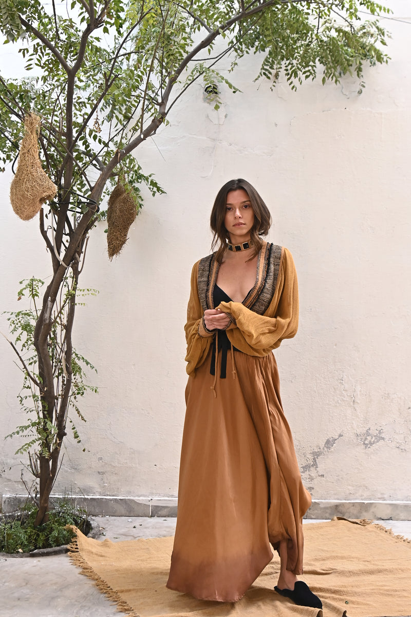 100% Raw Silk Meraki Jacket from Savannah Collection by the White Raven Women Clothing