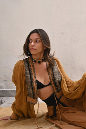 100% Raw Silk Meraki Jacket from Savannah Collection by the White Raven Women Clothing