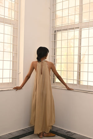 Raw Silk Hayku Dress from Savannah Collection by The White Raven Women Clothing