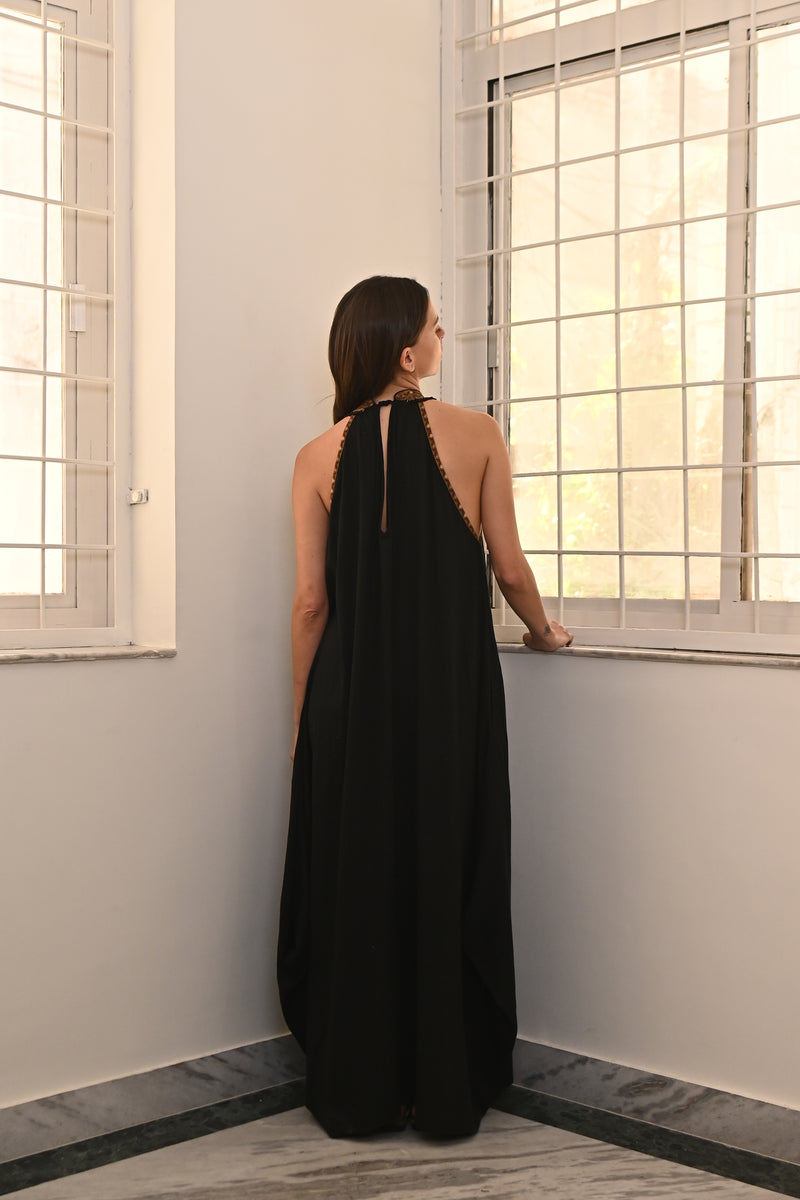 Raw Silk Hayku Dress from Savannah Collection by The White Raven Women Clothing