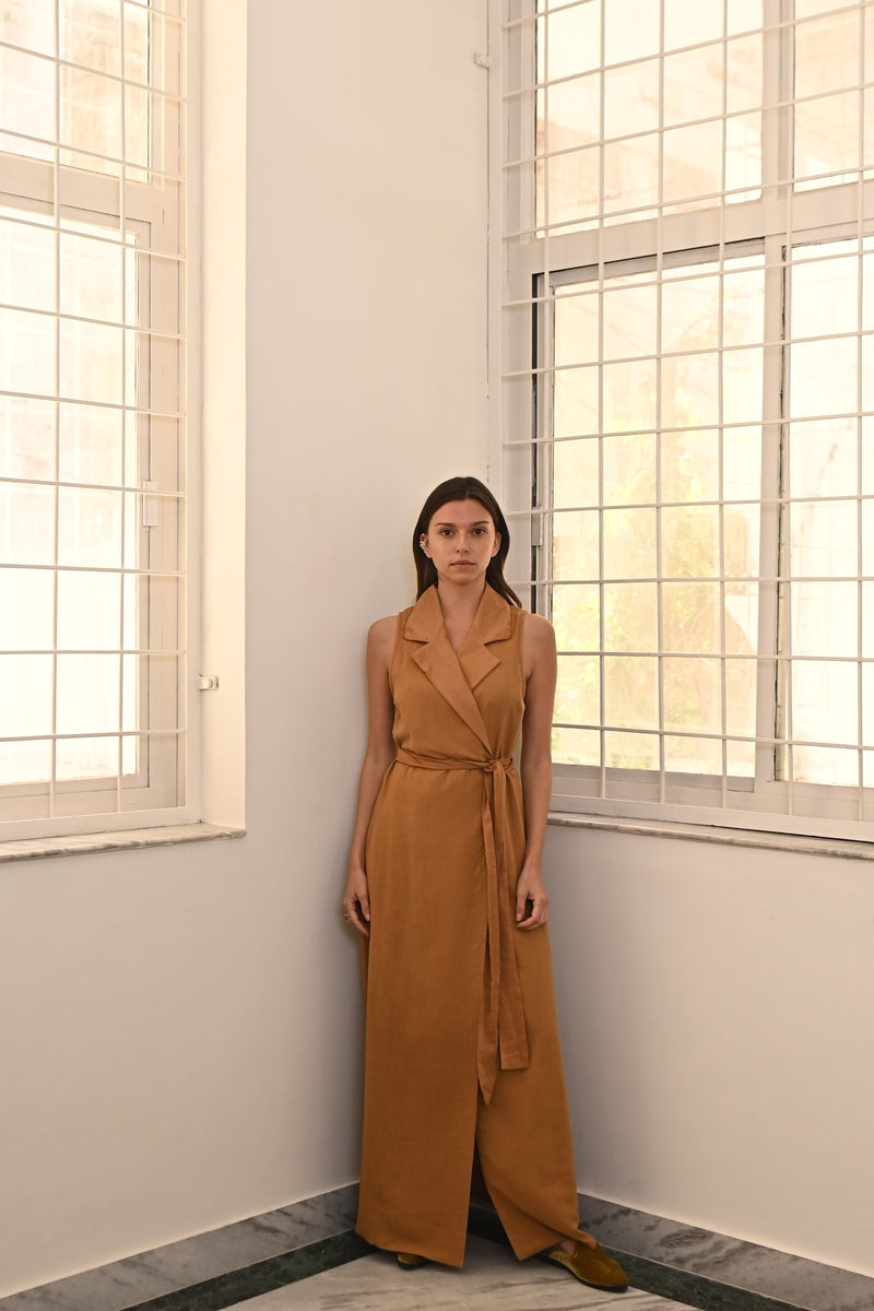 100% Raw Silk Layla Blazer Dress from Savannah Collection by the White Raven Women Clothing