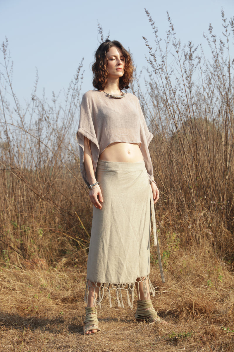 100% Raw Silk Zephyr Top from Savannah Collection by the White Raven Women Clothing