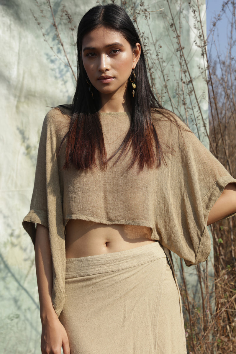 100% Raw Silk Zephyr Top from Savannah Collection by the White Raven Women Clothing