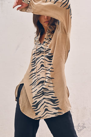 100% Crepe Silk Ella Tunic from Savannah Collection by The White Raven Women Clothing