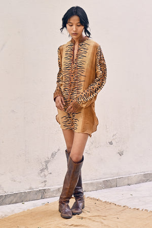 100% Crepe Silk Ella Tunic from Savannah Collection by The White Raven Women Clothing