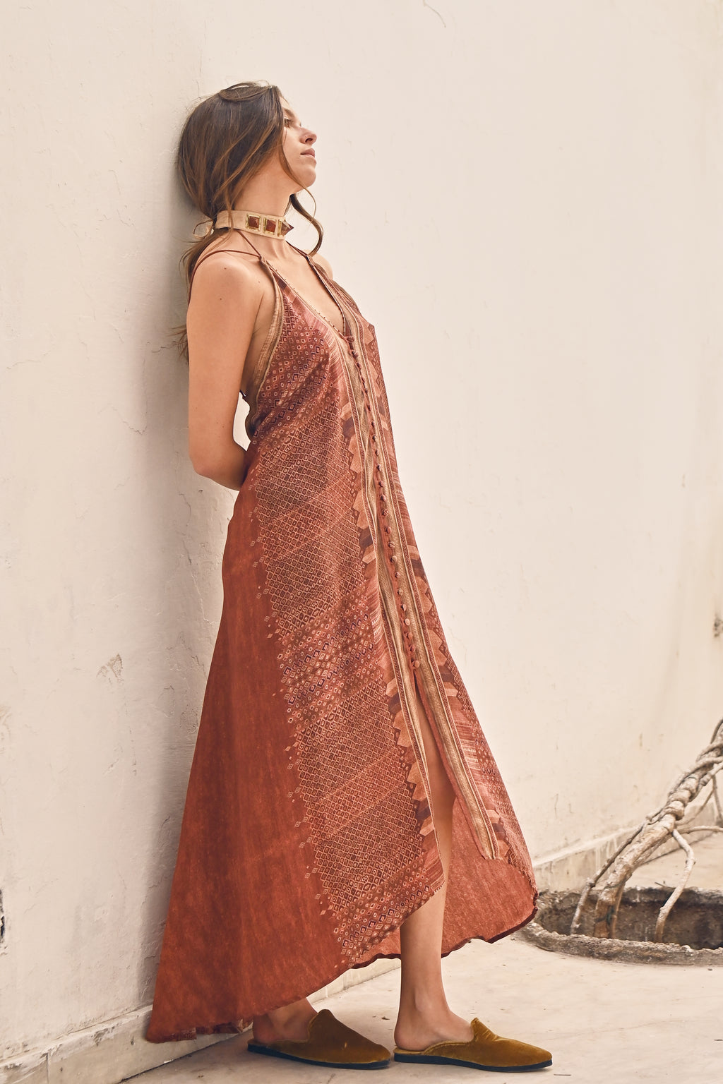 100% Silk Asha dress from savannah collection by the white raven women clothing