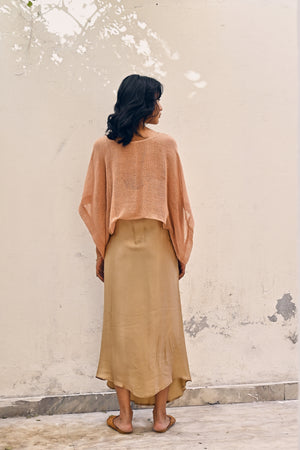 100% Raw Silk Zephyr Top from Savannah Collection by the White Raven Women Clothing