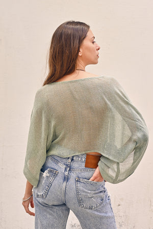 100% Raw Silk Zephyr Top from Savannah Collection by the White Raven Women Clothing