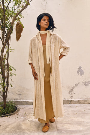 Raw Silk Svana Kurta from Savannah Collection by The White Raven Women Clothing