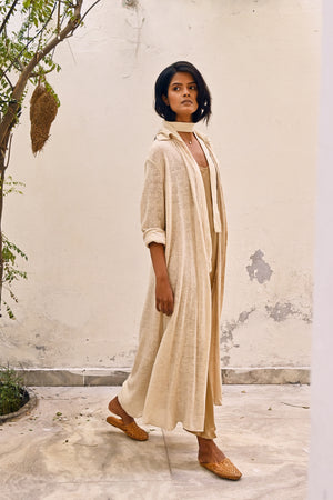 Raw Silk Svana Kurta from Savannah Collection by The White Raven Women Clothing