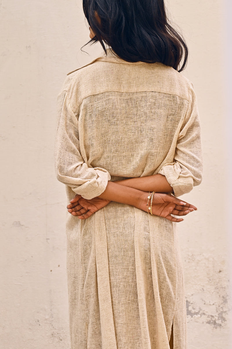 Raw Silk Svana Kurta from Savannah Collection by The White Raven Women Clothing