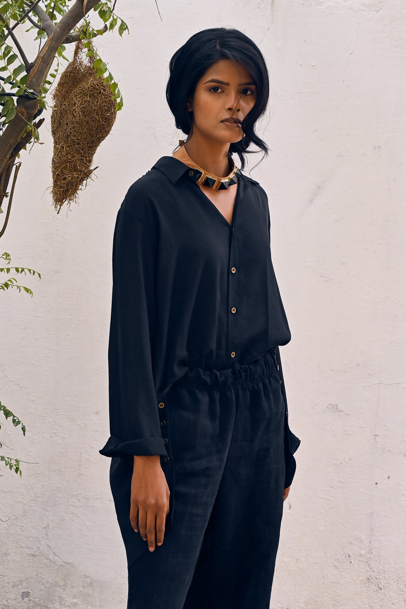 High Grade Habutai Silk Habutai Shirt from Savannah Collection by the White Raven Women Clothing