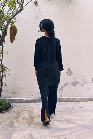 Habutai Shirt | Noir